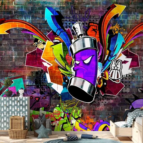  Foto tapeta - Graffiti: Colourful attack 441x315 Samoljepljiva Cene