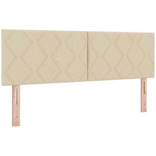 Box spring krevet s madracem Krema 160 x 200 cm tkanina Slike