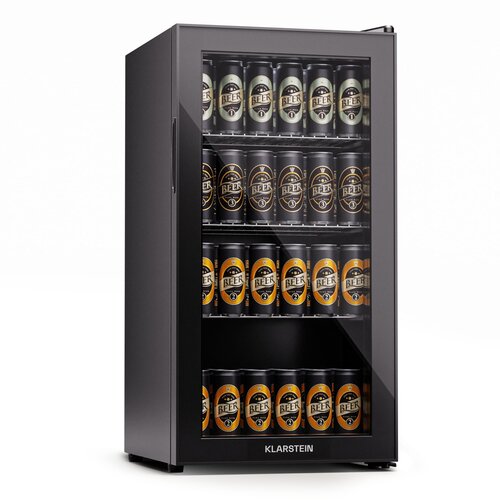 Klarstein Beersafe 74 Slim, hladilnik, 74 litrov, 3 police, panoramska steklena vrata Cene