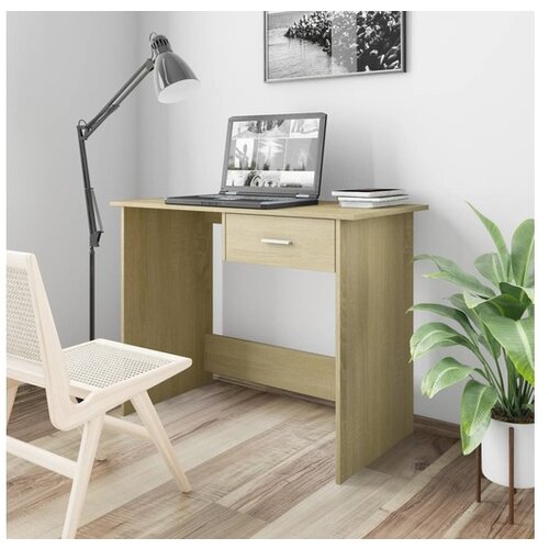  Pisalna miza sonoma hrast 100x50x76 cm iverna plo&scaron;ča Cene
