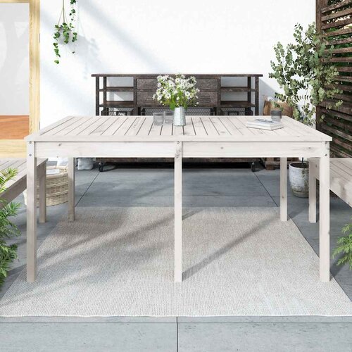  Vrtni stol bijeli 159,5 x 82,5 x 76 cm od masivne borovine Cijene