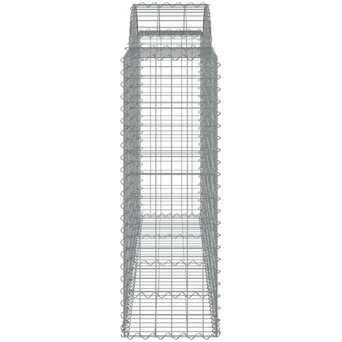  Lučne gabionske ko&amp;scaron;are 4 kom 200x50x120/140cm pocinčano željezo Slike