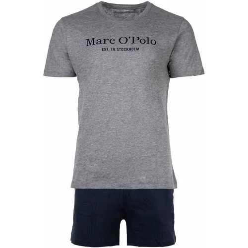 Marc O'Polo Kratka pižama mornarska / pegasto siva