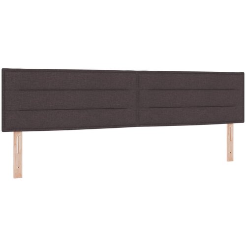 Boxspring krevet s madracem Tamno smeđa 200 x 200 cm Tkanina Slike