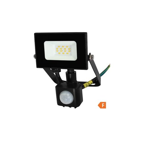  Reflektor LED 10W 4000K crni sa senzorom Commel Slike