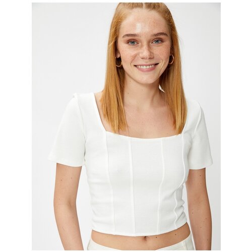Koton Blouse - White - Slim fit Slike