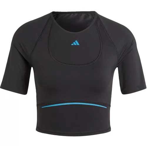 Adidas Tehnička sportska majica azur / crna