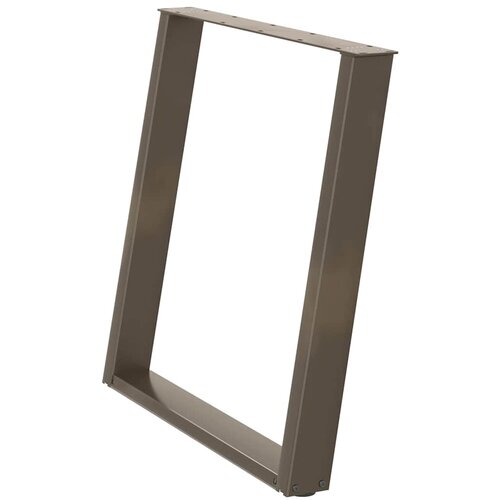  Noge za blagovaonski stol U-oblik 2 kom Prirodni čelik 70 x (72-73) cm Čelik Slike