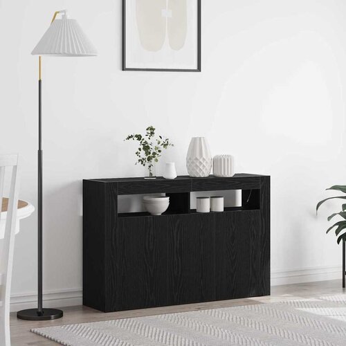  Kreveta Crni hrast 116 x 30 x 75 cm Konstruirano drvo Cene