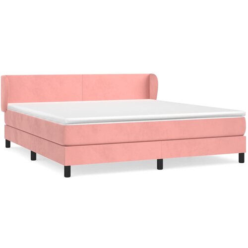 Maison Chic Box spring postelja - Vzmetna postelja z vzmetnico roza 160x200 cm žamet SL16255, (21882422) Cene