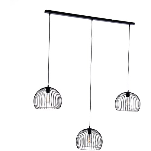 Honsel Moderne hanglamp zwart 3-lichts - Koopa Cene