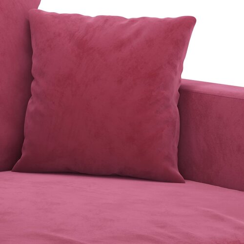  2-dijelni set sofa s jastucima crvena boja vina bar&amp;scaron;unasti Slike