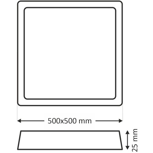  LED plafonsko svetlo LED/40W/230V 3000/4000/6500K 50x50 cm bež Slike