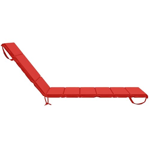  Jastučić za ležaljku GEMERT 100% poliester Crvena - Crvena 200 x 90 x 3 cm Poliester Slike