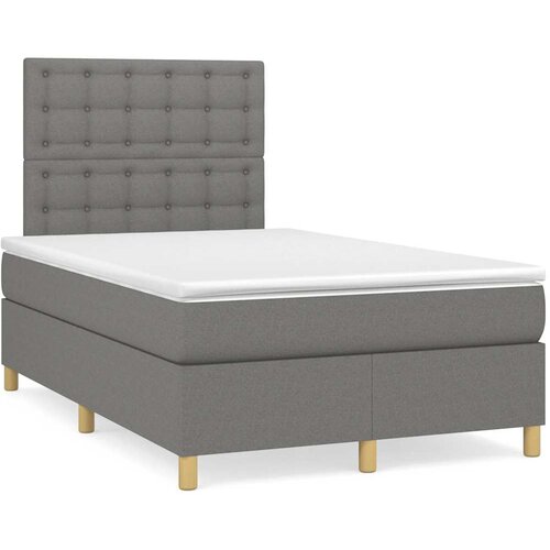  box spring s madracem tamnosivi 120 x 190 cm tkanina Cene