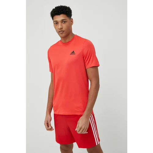 Adidas Kratka majica za vadbo Designed for Movement rdeča barva