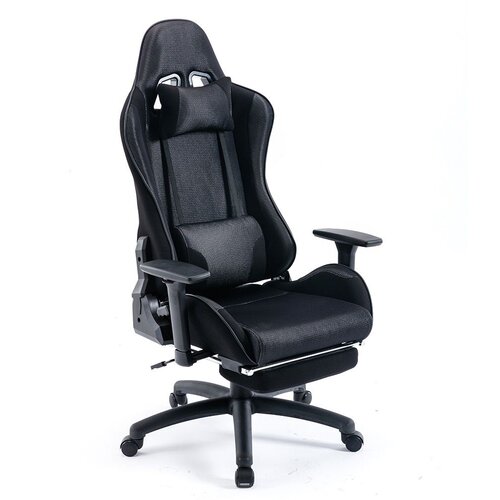 Eplaygame Gejmerska stolica HC-4036BL crna štof Cene