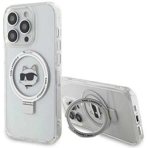 Karl Lagerfeld ETUI RING STAND CHOUPETTE HEAD MAGSAFE DO IPHONE 15 PRO - BIAŁE, (21899237) Cene