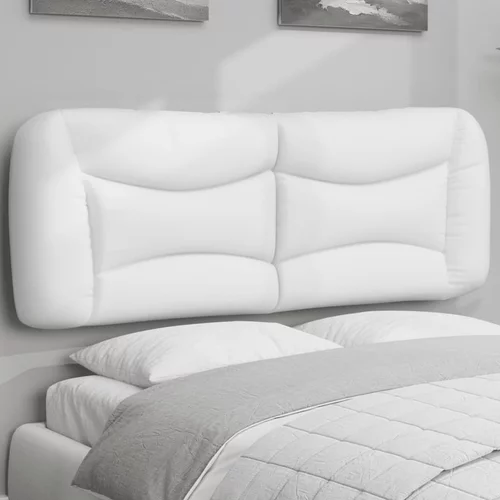 Jastuk za uzglavlje bijeli 140 cm od umjetne kože