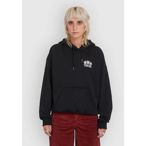 Volcom Moove On Po Pulover s kapuco vintage black Slike
