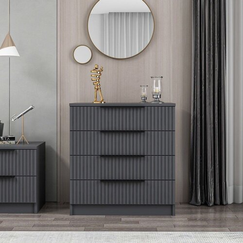 Woody Fashion Kale 7899 Komoda, crna Cene