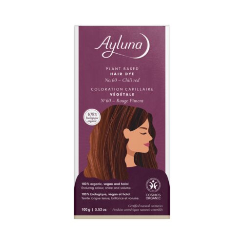 Ayluna Biljna boja za kosu - čili crvena Slike