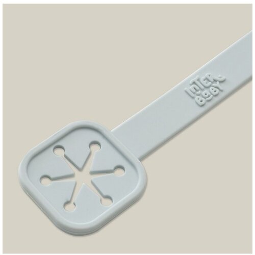 Interbaby silikonski držača tetra pelena Blue Grey (2 kom) Slike