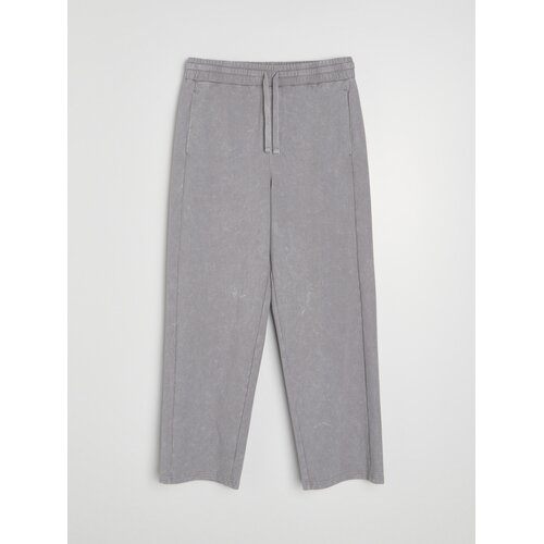 Sinsay Wide leg trenirka hlače od frotirnog pletiva Slike