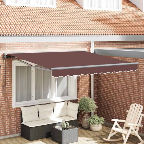 vidaXL retraktilna tenda rjava 300x250 cm Cene