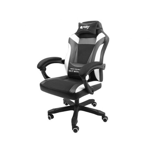 Fury Avenger M+ gamer stolica, crna-bijela Slike