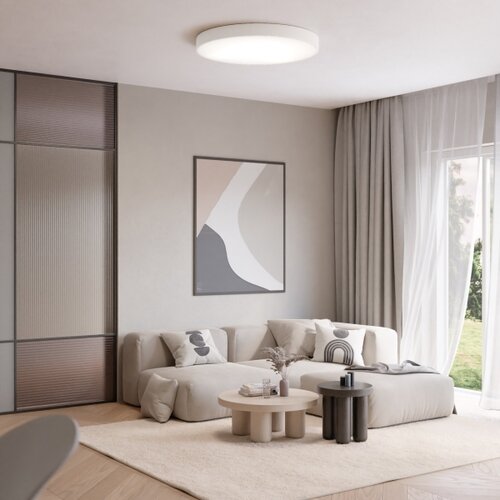  plafonsko svetlo sa senzorom cleo, 5x E27/24W/230V, prečnika 60 cm, belo Slike