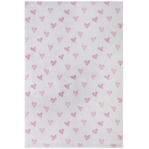 Hanse Home Bijeli/ružičasti dječji tepih 160x235 cm Hearts &amp;ndash; Slike