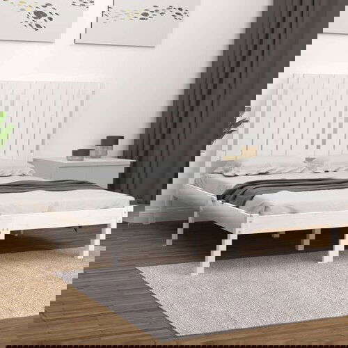  Okvir za krevet masivno drvo bijeli 120x190 cm 4FT mali bračni Cijene