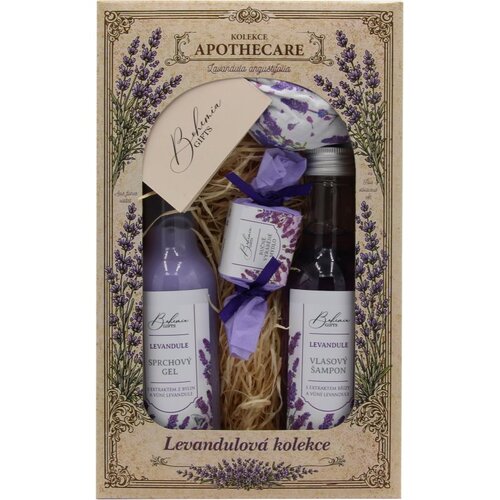 Bohemia Gifts Apothecare Lavender darilni set za kopel Slike