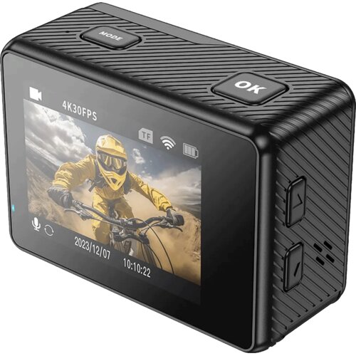 Hoco. &amp;Scaron;portna kamera, 1.3&amp;quot;/ 2&amp;quot; IPS LCD, 4K UHD, WiFi, microSD - DV101 Slike