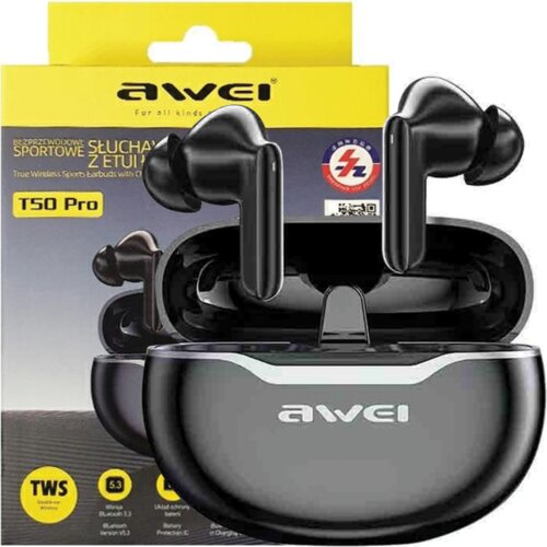 Awei BLUETOOTH 5.3 T50 PRO TWS SLUŠALKE ZA TELEFON + PRIKLJUČILNA POSTAJA, (21968866) Cene