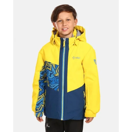 Kilpi Boys' ski jacket ATENI-JB Yellow