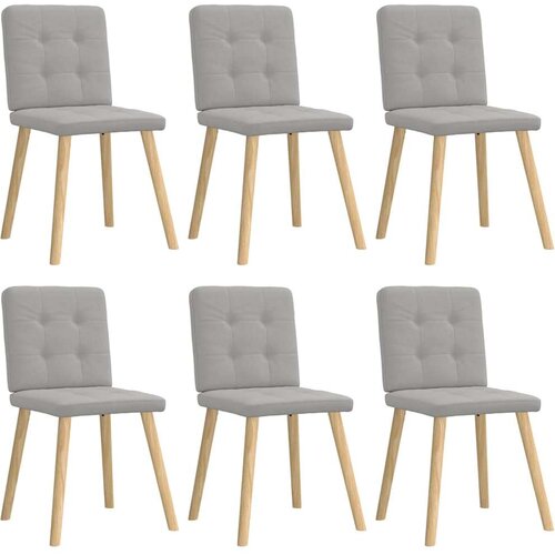  Jedilni stoli 6 kosov Cloud Grey Fabric, (21822656) Slike
