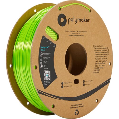 Polymaker PolyLite Silk PLA Lime Cene