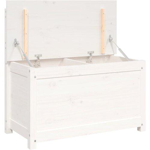 VidaXL Klop bela 80x41x77 cm trdna borovina, (20697931) Slike