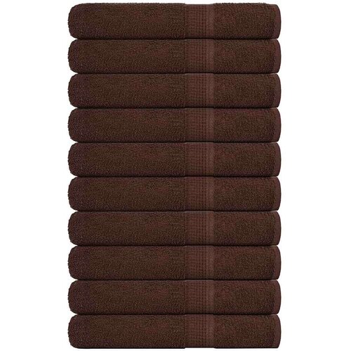vidaXL Ručnici 10 kom smeđi 100 x 200 cm 360 gsm od 100 % pamuka Cijene