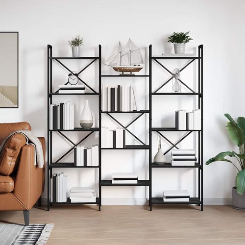  Polica Crni hrast 156 x 25 x 167 cm Konstruirano drvo Cene