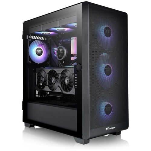 Thermaltake S250 TG ARGB Mid tower case, tempered glass4x CT120 ARGB Sync Fans,Mesh front panel Slike