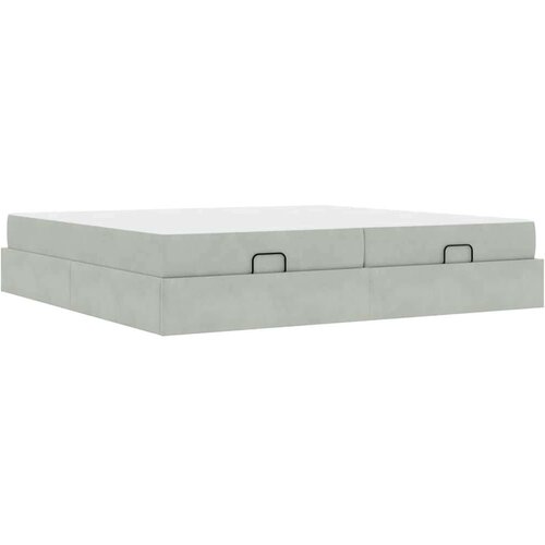  Okvir za krevet Svjetlosiva 200 x 200 cm Bar&amp;scaron;un Slike