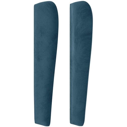  Uzglavlje s u&amp;scaron;ima tamnoplavo 103x23x118/128 cm bar&amp;scaron;unasto Slike