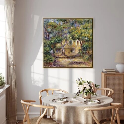  Slika - Pierre-Auguste Renoir &amp;ndash; The Farm at Les Collettes 80x80 U prirodnom drvenom okviru Slike