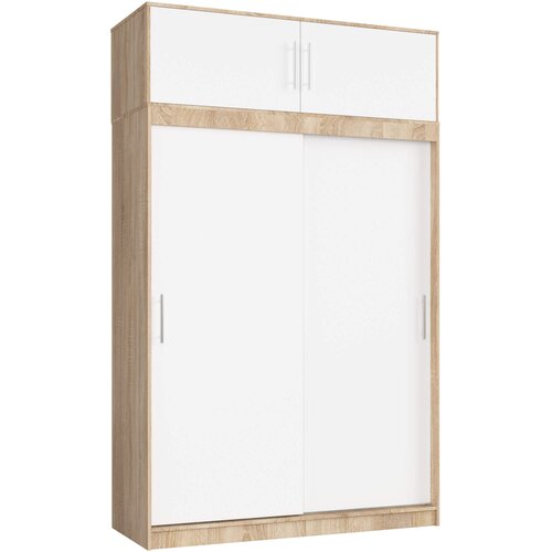 AKORD DRSNA OMARA S SREDNJIM DELOM 150cm CLP SONOMA / BELO MONO, (21713834) Cene