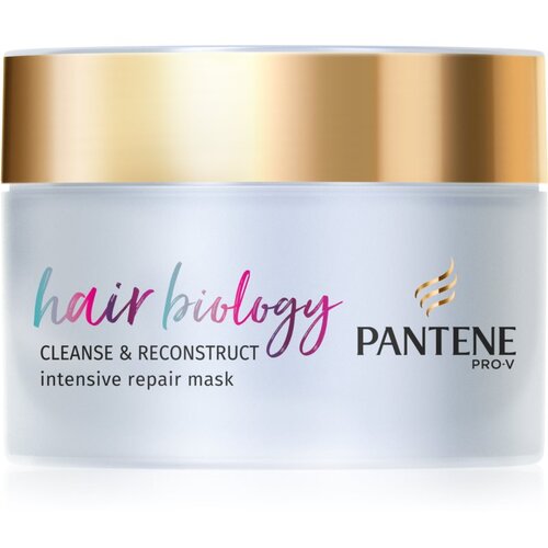 Pantene Hair Biology Cleanse &amp;amp; Reconstruct maska za kosu za o&amp;scaron;tećenu kosu 160 ml Slike