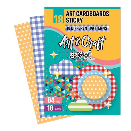 Scool set samolepljevih kartona Art&amp;amp;Craft SC1809, B4, 18 komada Slike
