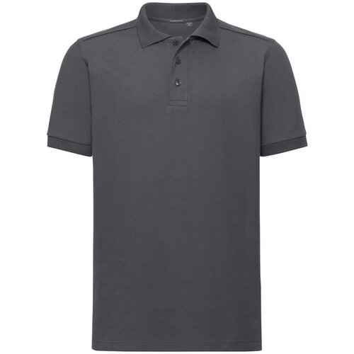 RUSSELL Men&amp;#039;s T-shirt Tailored Stretch Polo R567M 95% smooth cotton ring-spun 5% Lycra 205g/210g Slike